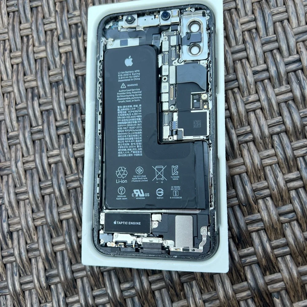 iPhone XS Gray Back Frame Housing Replacement Apple OEM- Very Good Condition